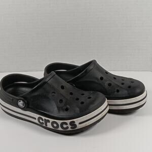 Crocs Bayaband Clogs Black Unisex Size 13 Pre-Owned Comfort Shoes